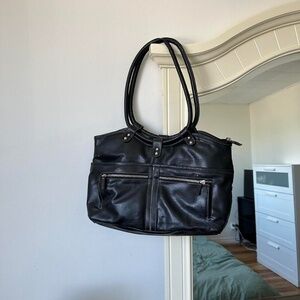 Vintage 2000s Dark Brown Zipper Purse
